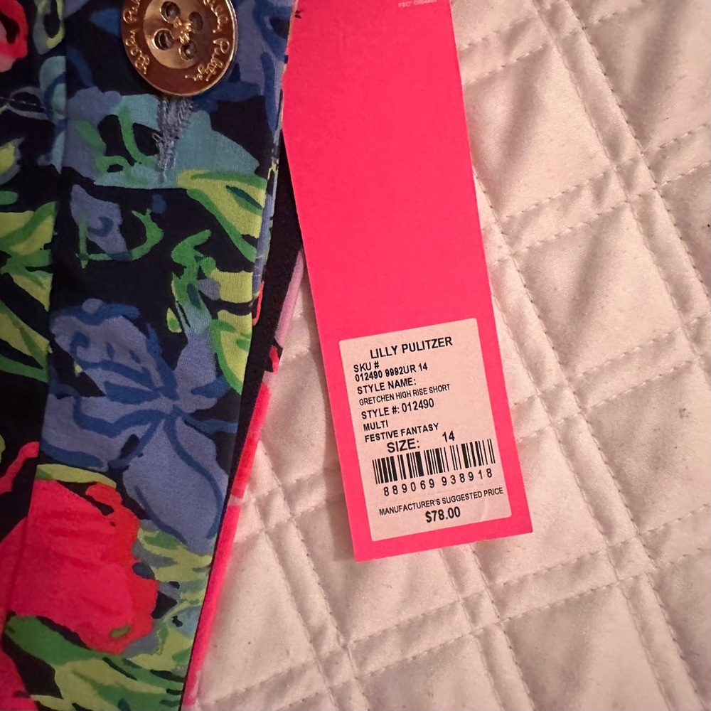 Lilly Pulitzer Gretchen High Rise Shorts - Picture 2 of 2